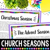 Liturgical Seasons - Advent and Christmas Religion Activit