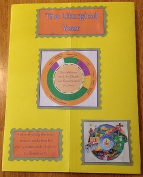 Preview of Liturgical Year Faith Folder lapbook