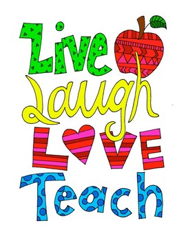 live laugh love coloring pages