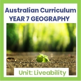 Liveability Assignment Bundle - (Australian Curriculum - Y