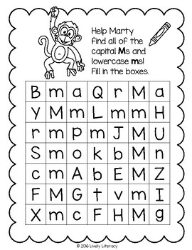 Lively Literacy Letter/Sound of the Week Phonics Worksheets - M | TPT