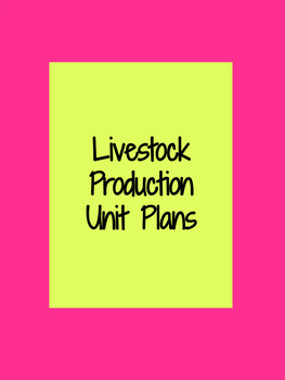 Preview of Livestock Production Unit Plans