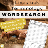 Printable Livestock Word Search Puzzles: Interactive Agric