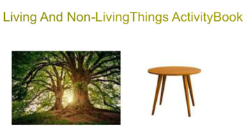 Preview of Smart Notebook Living And Non-Living Things Adapted Interactive Activity  Book