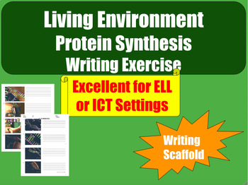 Preview of Living Environment - Protein Synthesis - Writing - Scaffold