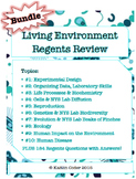 Living Environment Regents Review Packets *EDITABLE BUNDLE*