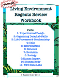 Living Environment Regents Review WORKBOOK (EDITABLE with 