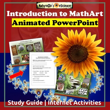 Preview of Geometry Patterns in Nature PowerPoint with Study Guide | Internet Activities