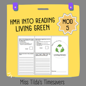 Preview of Living Green - Grade 5 HMH into Reading (PDF & Digital)