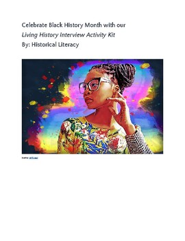 Preview of Living History Interview Activity Kit - Black History