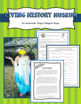 Preview of Living History Museum Project {Research Project & Speech}