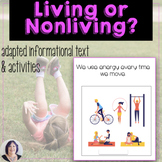 Living and Nonliving Things Activities Speech Therapy or Science