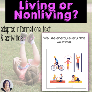 Preview of Living and Nonliving Things Activities Speech Therapy or Science