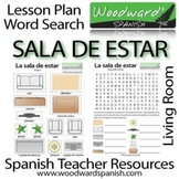 Living Room in Spanish - Word Search and Group Activity