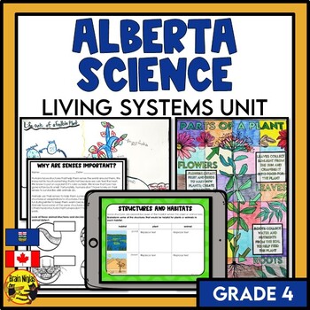 Preview of Living Systems Unit Bundle for Alberta Grade 4 Science | Lessons and Activities