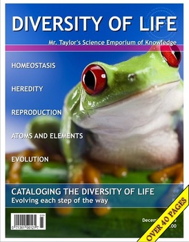 Preview of Living Things:  Diversity and Chemistry of Life Unit Note Packet