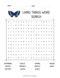 Living Things Word Search