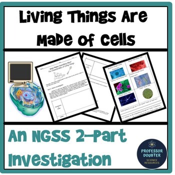 Preview of Characteristics of Living Things Made of Cells NGSS Activity MS-LS1-1 TEKS 6.12A