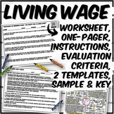 Living Wage Resources (Worksheet & One-Pager)
