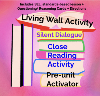 Preview of Living Wall - Close Reading, Accountable Talk, Unit Activator, Engagement