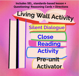 Living Wall - Close Reading, Accountable Talk, Unit Activa