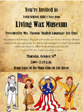 Living Wax Museum Flyer