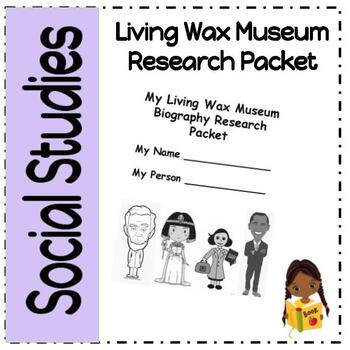 Preview of Living Wax Museum Writing Project