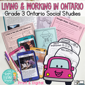 Preview of Living & Working in Ontario Unit! Grade 3 Ontario Social Studies 2023 updates!