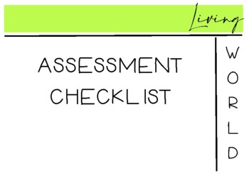 Preview of Living World Assessment Checklist