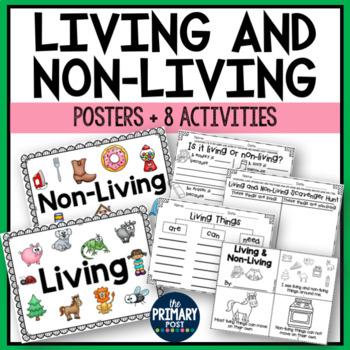 Preview of Living and Non Living Posters and Activities