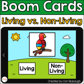 Preview of Living and Non Living Things - Boom Cards