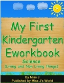 Living and Non Living Things Workbook for Kindergarten