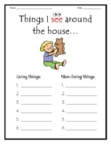 Living and Non-Living Things - Worksheet