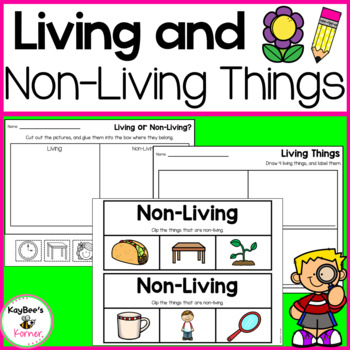 Preview of Living and Non-living Things Activities for Kindergarten