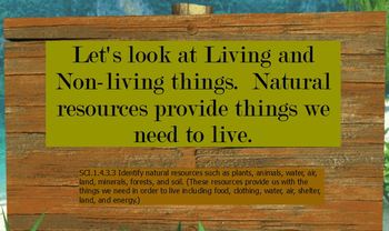 Preview of Living and Non-living Things Promethean board flipchart