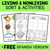 Living Things Sort Activities + FREE Spanish