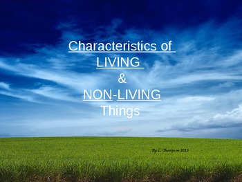 Preview of Living and Nonliving Characteristics
