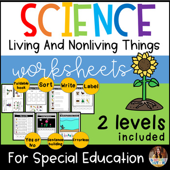 Preview of Living and Nonliving For Special Education