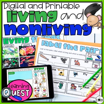 Preview of Living and Nonliving Things Digital Activities