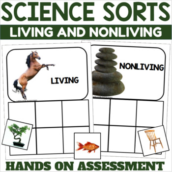 Preview of Living and Nonliving Things Sorting Activity