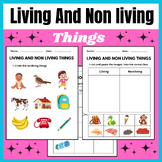 Living and Nonliving Things Worksheets, Living and Nonlivi