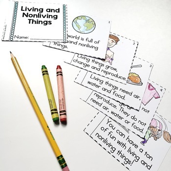 Living and Nonliving Things Worksheets and Activities by Lindsay Keegan