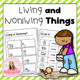 Living and Nonliving Things Worksheets and Activities for 