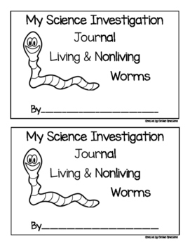 Preview of Living and Nonliving Worms Science Investigation Journal