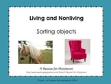 Living and Nonliving sorting activitiy Montessori cultural