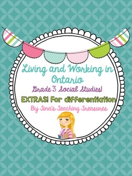 Preview of Living and Working in Ontario Extras! FREE Resources for Differentiation