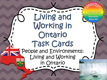 Preview of Living and Working in Ontario Task Cards