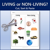Living or Non-Living Cut Sort and Paste | Printable Worksheet