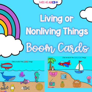 Preview of Living or Nonliving Things | BOOM™ Cards