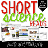 Living or Nonliving Short Science Reads